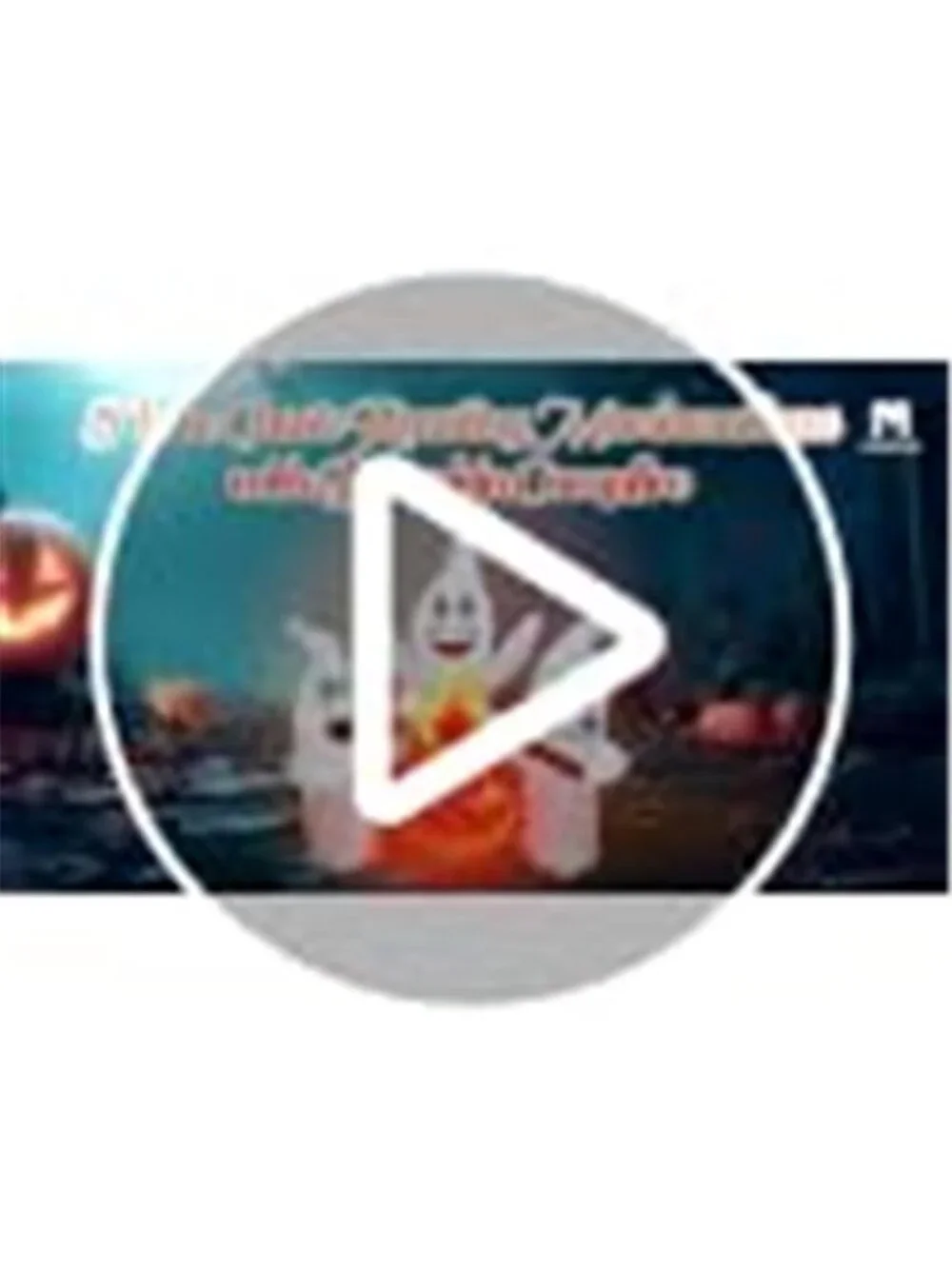 6 FT Halloween Inflatable Ghosts Roasting Marshmallows